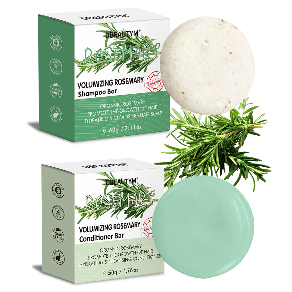 DBEAUTYM front packaging showing rosemary bar set and eco benefits