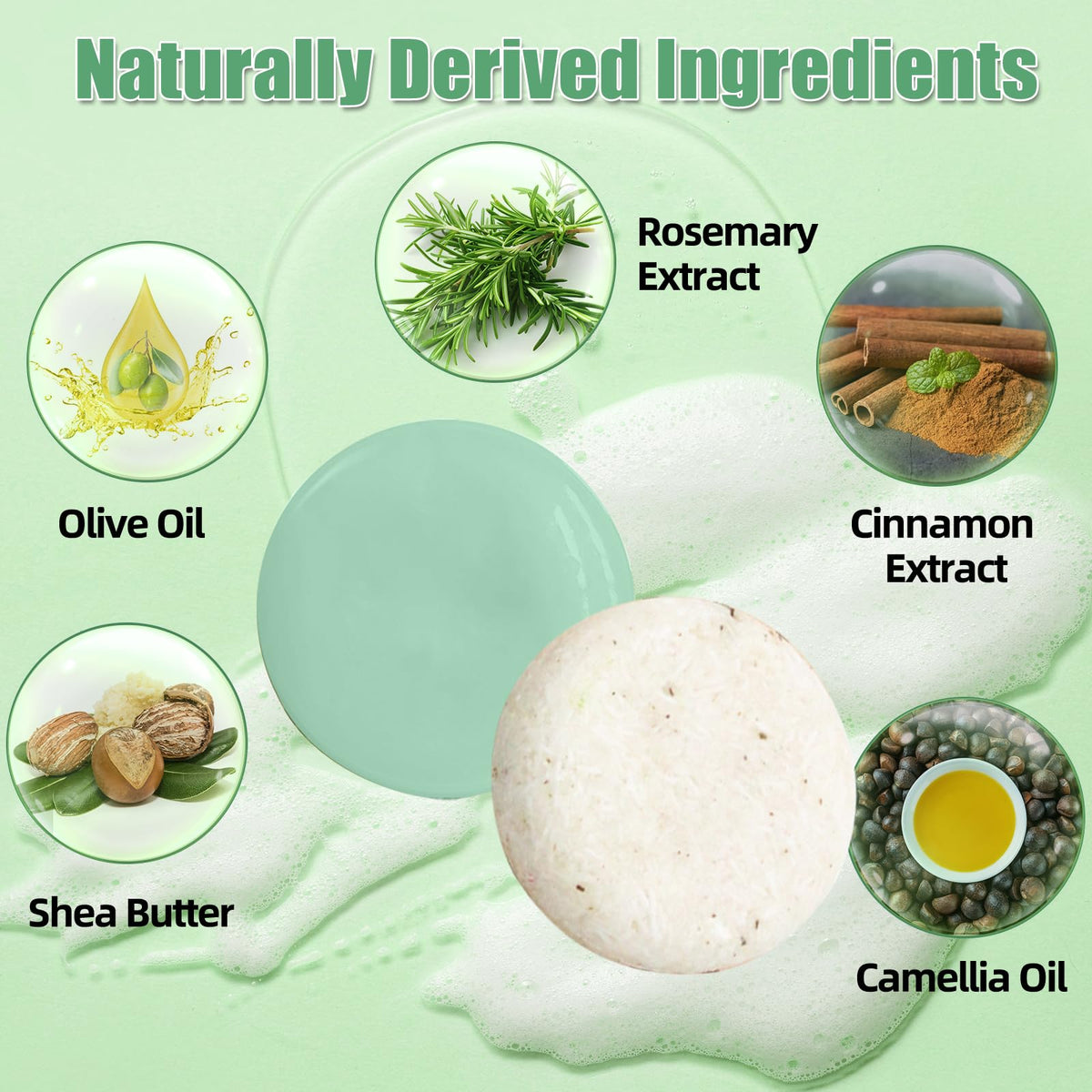 DBEAUTYM shampoo bar texture close-up highlighting rich lather benefit