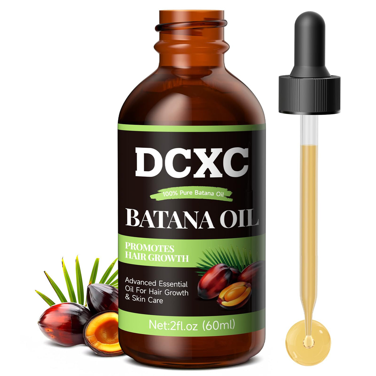 DCXC bottle front view showing label and pure batana oil benefit