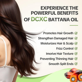 DCXC applied to scalp demonstrating massage technique and nourishment