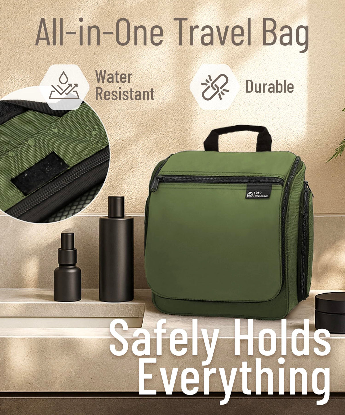 DD D&D Wanderlust packed inside suitcase showing space-saving organization