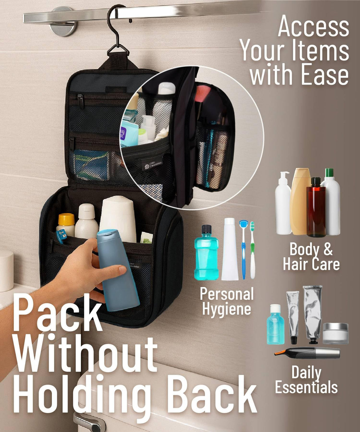 DD D&D Wanderlust water-resistant nylon texture protecting contents