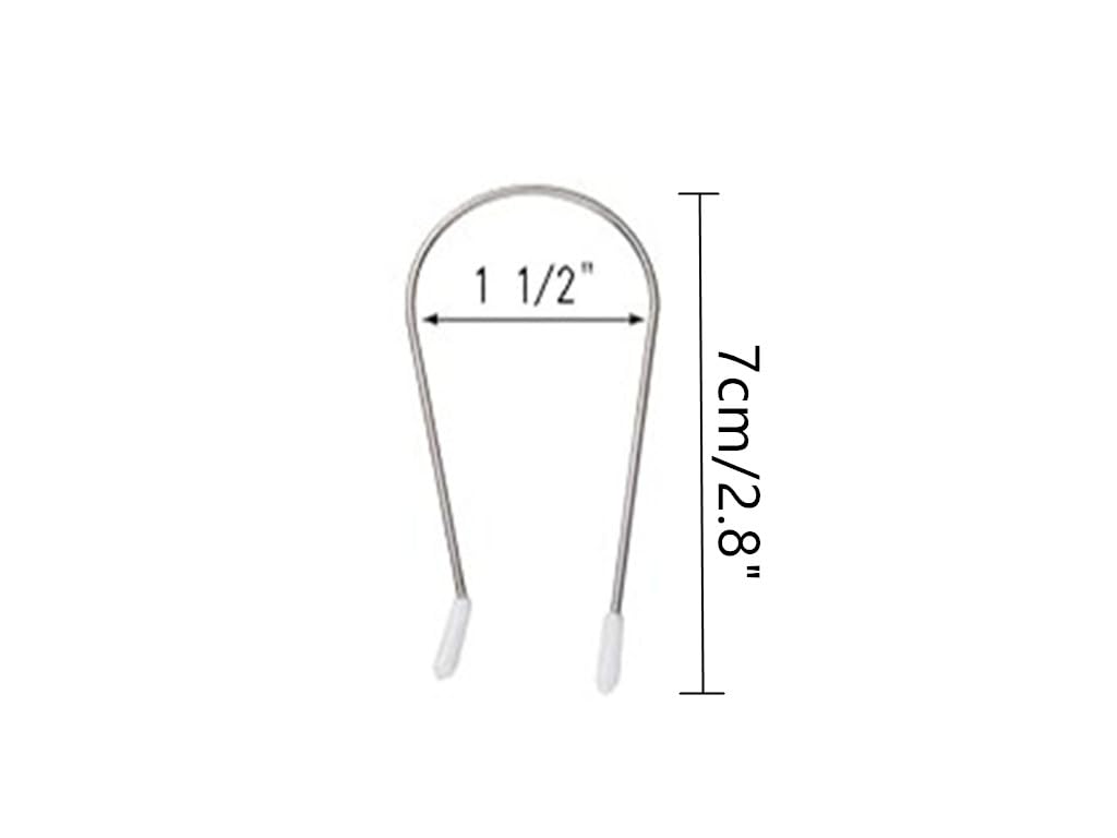 DDRAUY close-up of J-shaped stainless steel spring detail demonstrating durable flex and crease reduction