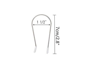 DDRAUY close-up of J-shaped stainless steel spring detail demonstrating durable flex and crease reduction