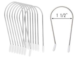 DDRAUY front view of eight 1½ inch hot curler clips showing compact packaging and ready-to-use reliability