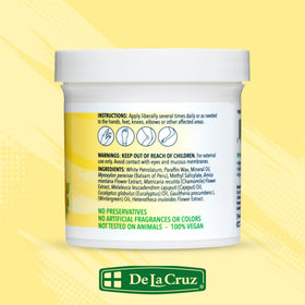 De La Cruz treating elbow to show multiuse relief for rough skin areas