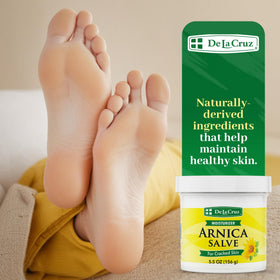 De La Cruz ingredients label closeup highlighting natural, allergy tested formula