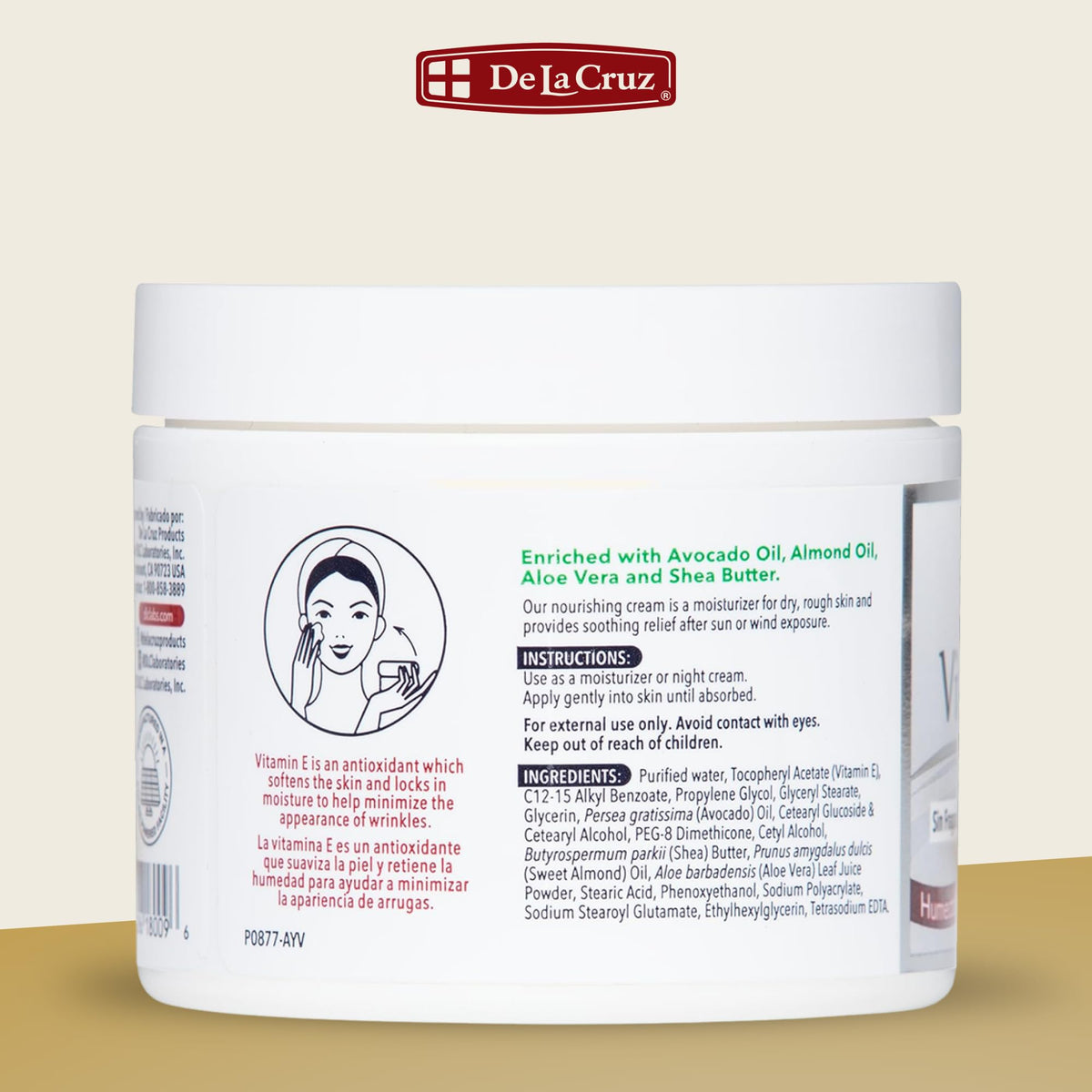 De La Cruz jar on bathroom shelf suggesting everyday skincare routine benefit