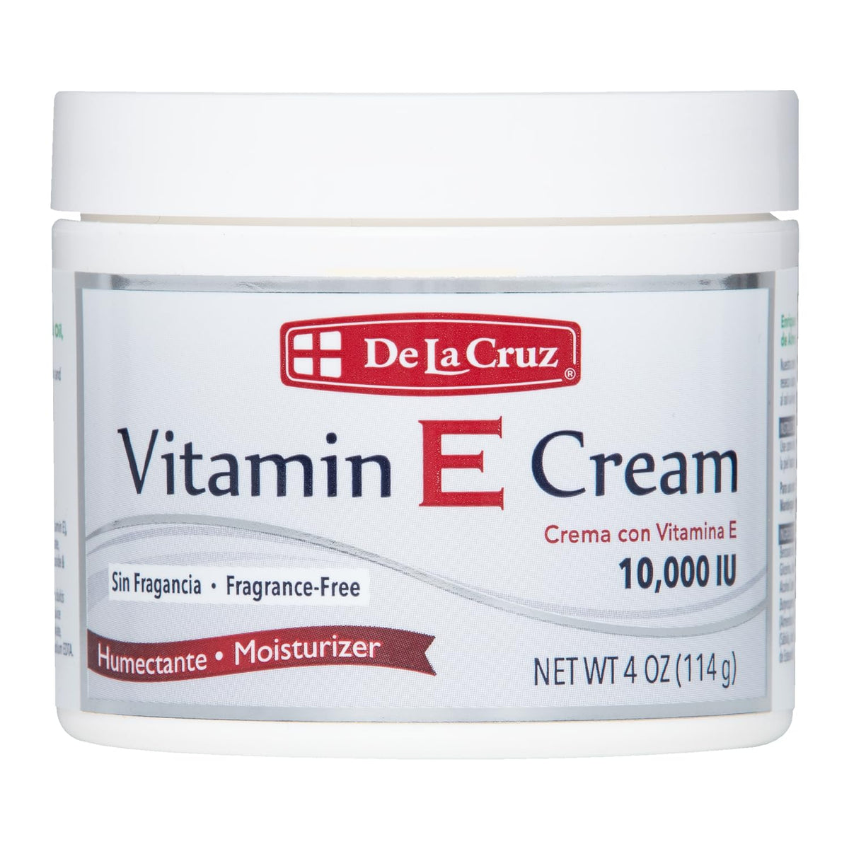 De La Cruz front jar showing clear product name and packaging benefit