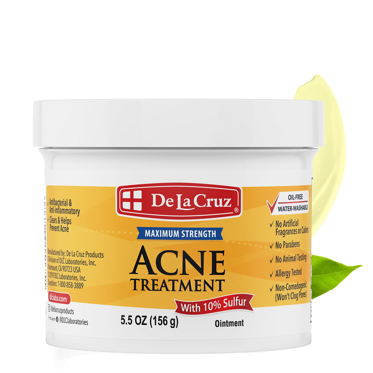 De La Cruz front tube showing branding and product benefit
