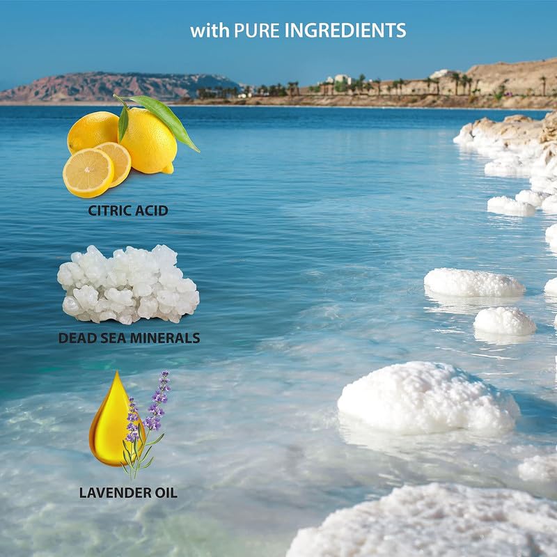 Dead Sea Collection bottle held in hand showing size and travel convenience benefit