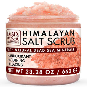 Dead Sea Collection front jar showing label and size for effortless identification