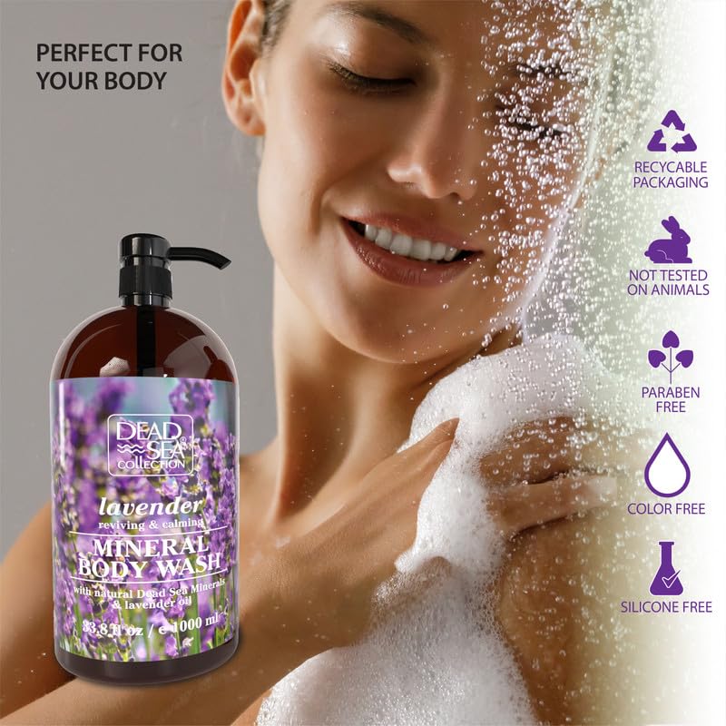 Dead Sea Collection pouring gel texture showing moisturizing formula benefit