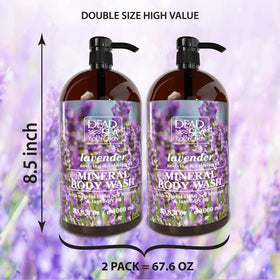 Dead Sea Collection pump and cap detail showing easy dispensing benefit