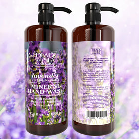 Dead Sea Collection sealed cap and pump boxing emphasizing secure packaging and included pumps