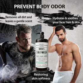 Dead Sea Collection bottle in hand illustrating 33.8 fl oz long-lasting supply