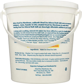 Dead Sea Warehouse salts dissolving in bath water showing relaxing soak benefit