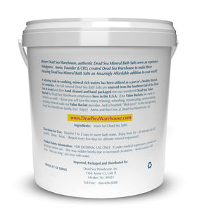 Dead Sea Warehouse open bag texture of salts highlighting pure mineral composition benefit