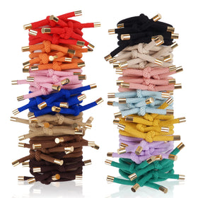 DealEachDay front packaging showing 56 knotted hair ties and variety benefit