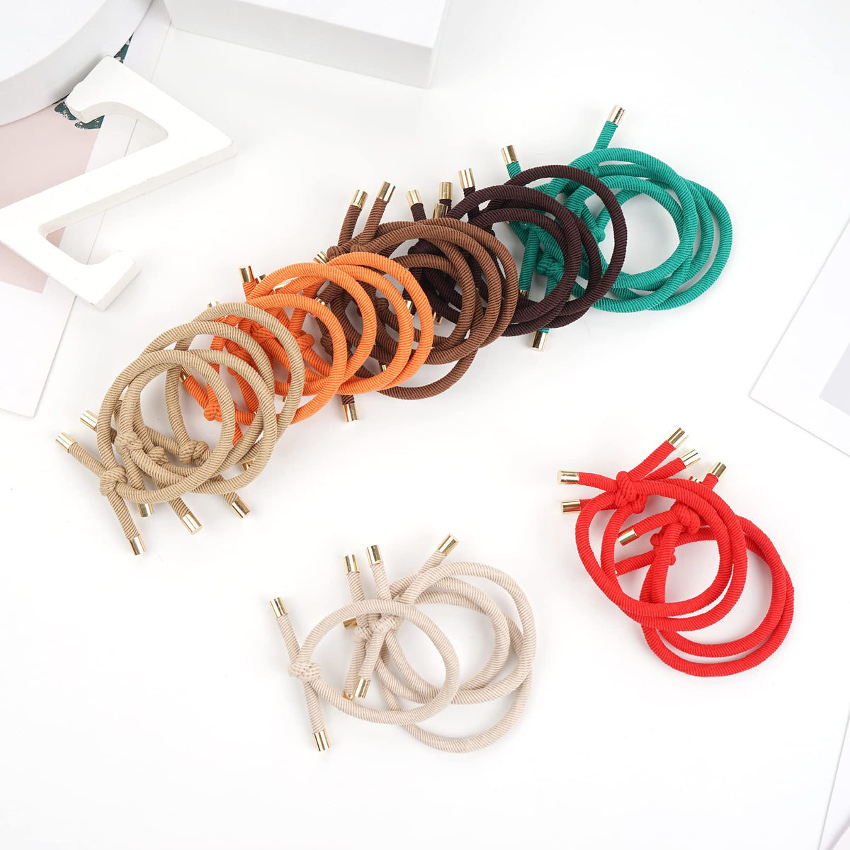 DealEachDay hair tie holding a high ponytail demonstrating secure, no-creep hold