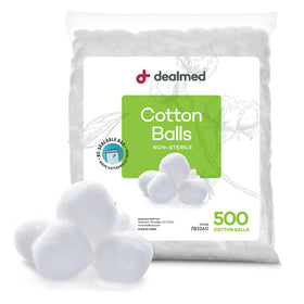 Dealmed front packaging showing resealable bag and 500 count benefit