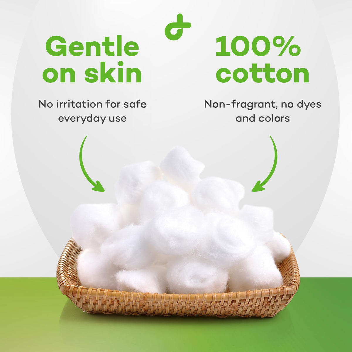 Dealmed cotton balls near first-aid supplies showing wound prep use