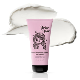 DEAR HAIR front packaging showing jar and label, conveys professional repair