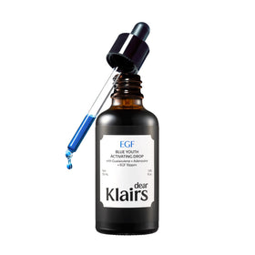 DearKlairs front bottle view showing compact serum packaging and calming benefit