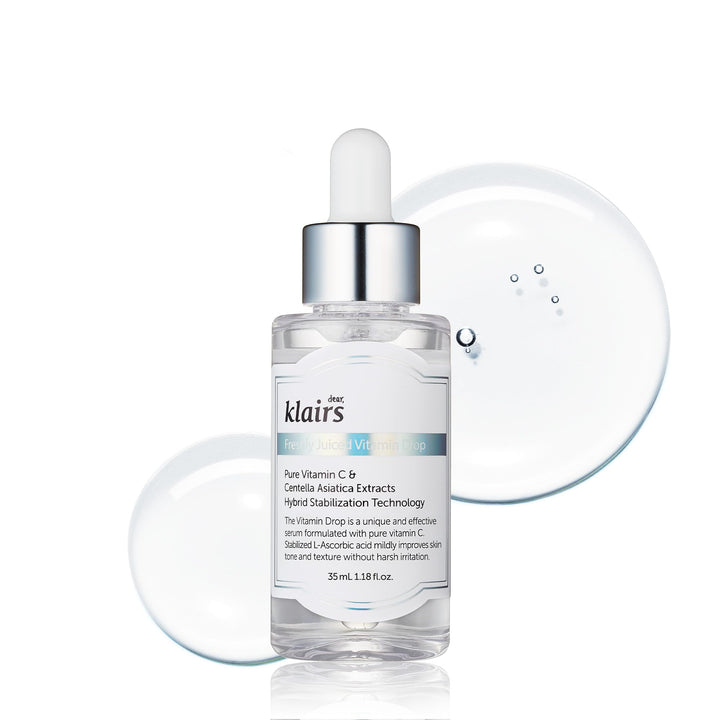 DearKlairs front packaging showing bottle and box, highlights gentle brightening