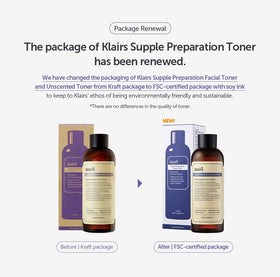 DearKlairs bottle held in hand for size comparison and travel-friendly benefit