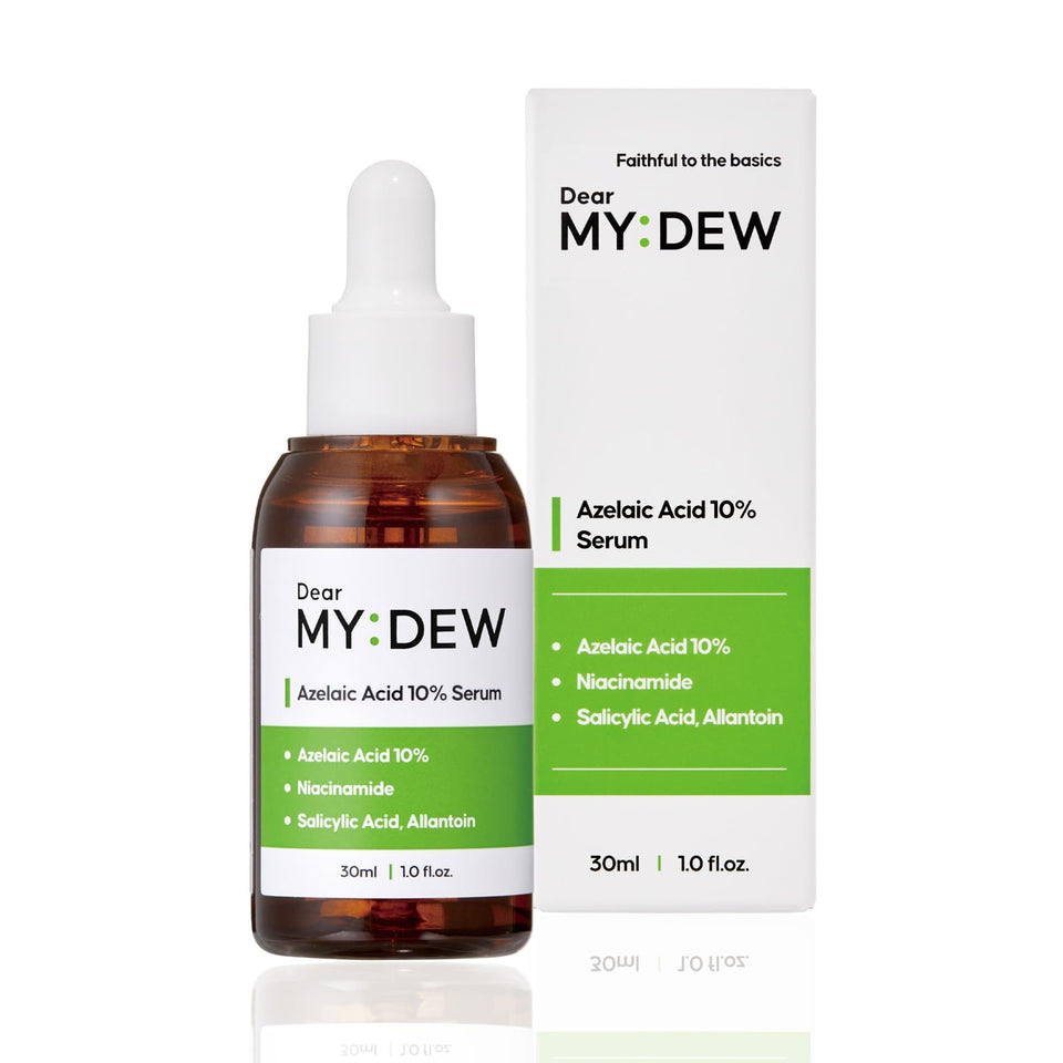 DearMYDEW front bottle image showing clear label and clinical look for confidence