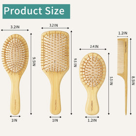 DEBETOOL bristle close-up showing flexible bamboo bristles for reduced breakage