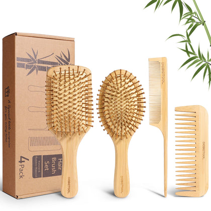 DEBETOOL front packaging showing full bamboo brush set and eco benefit