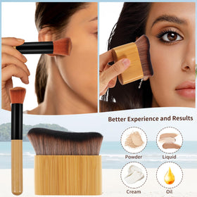 DEBETOOL precision brushes closeup for precise edges and ankle blending benefit