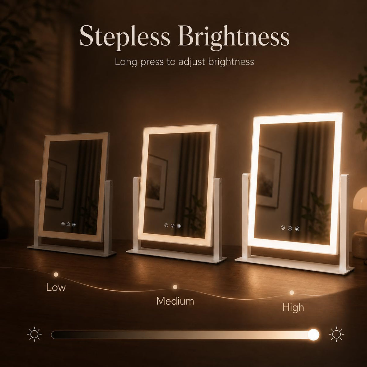 DECADENCE side profile showing 360-degree rotation for finding the perfect viewing angle