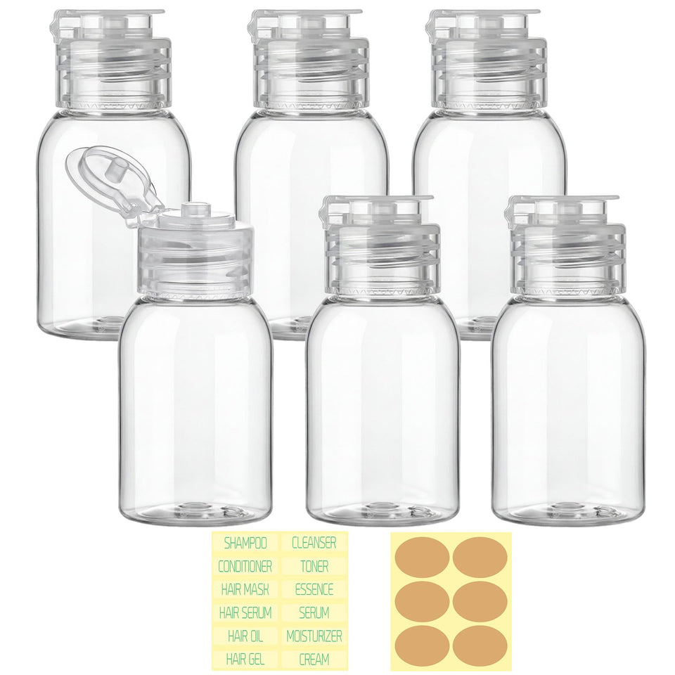 Decorniqu clear six-pack front packaging showing bottles and labels for easy packing