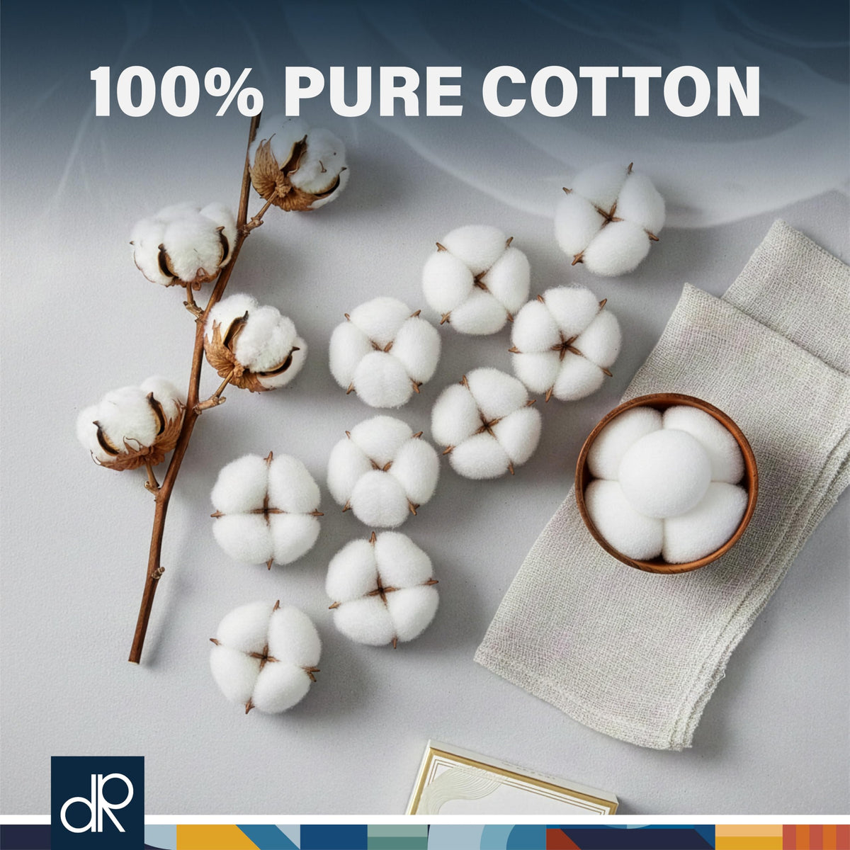 DecorRack cotton ball cleaning pet ear area safely and carefully
