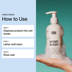 DedCool hand wash staged in bathroom lifestyle scene, suggests daily indulgent and gentle care