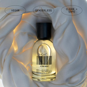 DedCool lifestyle shot of person wearing fragrance showing versatile unisex appeal