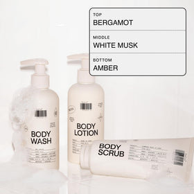 DedCool body wash in shower scene demonstrating gentle cleanse and lasting skin softness