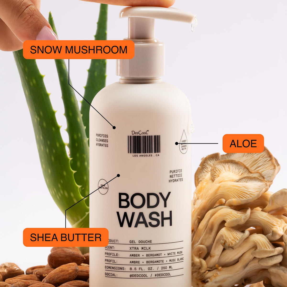 DedCool texture close-up of creamy lather with visible hydration benefits and smooth finish