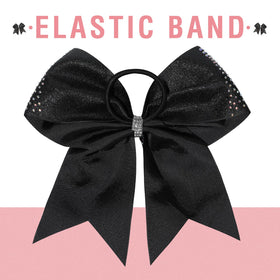 DEEKA close-up of black glitter ribbon detail highlighting durable shine