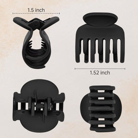 DEEKA clip securing a half-up hairstyle for quick everyday styling