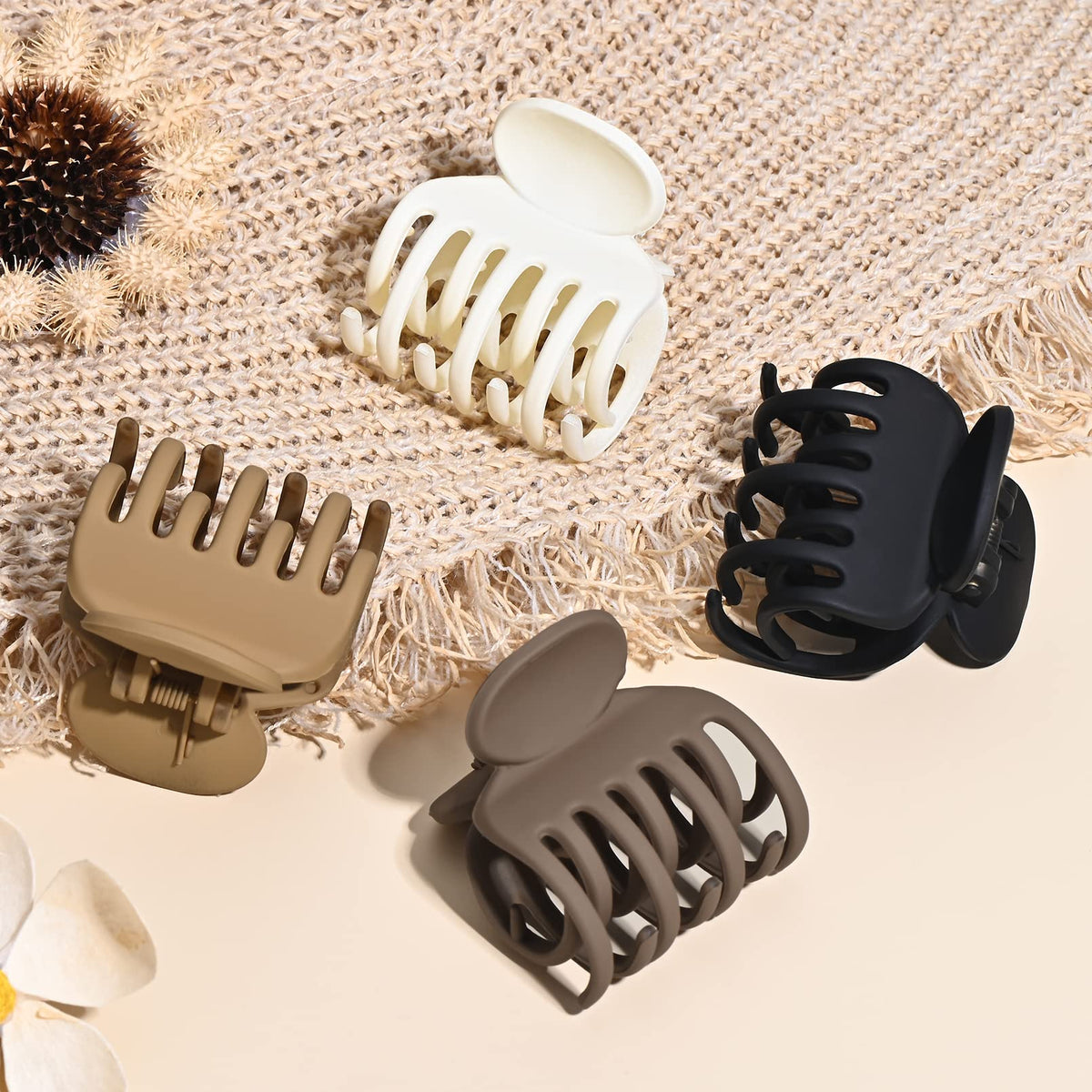 DEEKA clip holding half-up style securing bangs for neat appearance