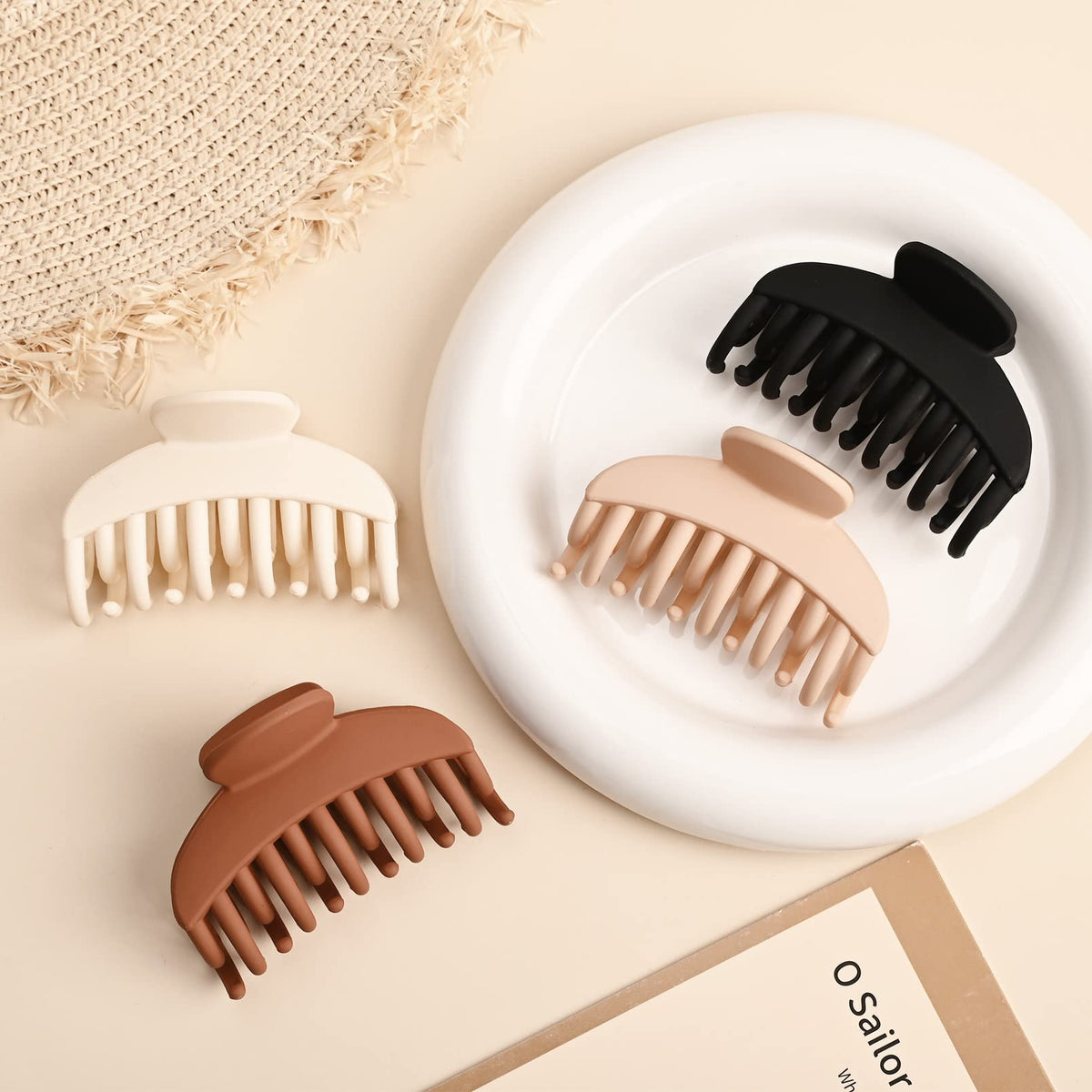 DEEKA clips on bathroom counter suggesting ready-to-use daily styling accessory