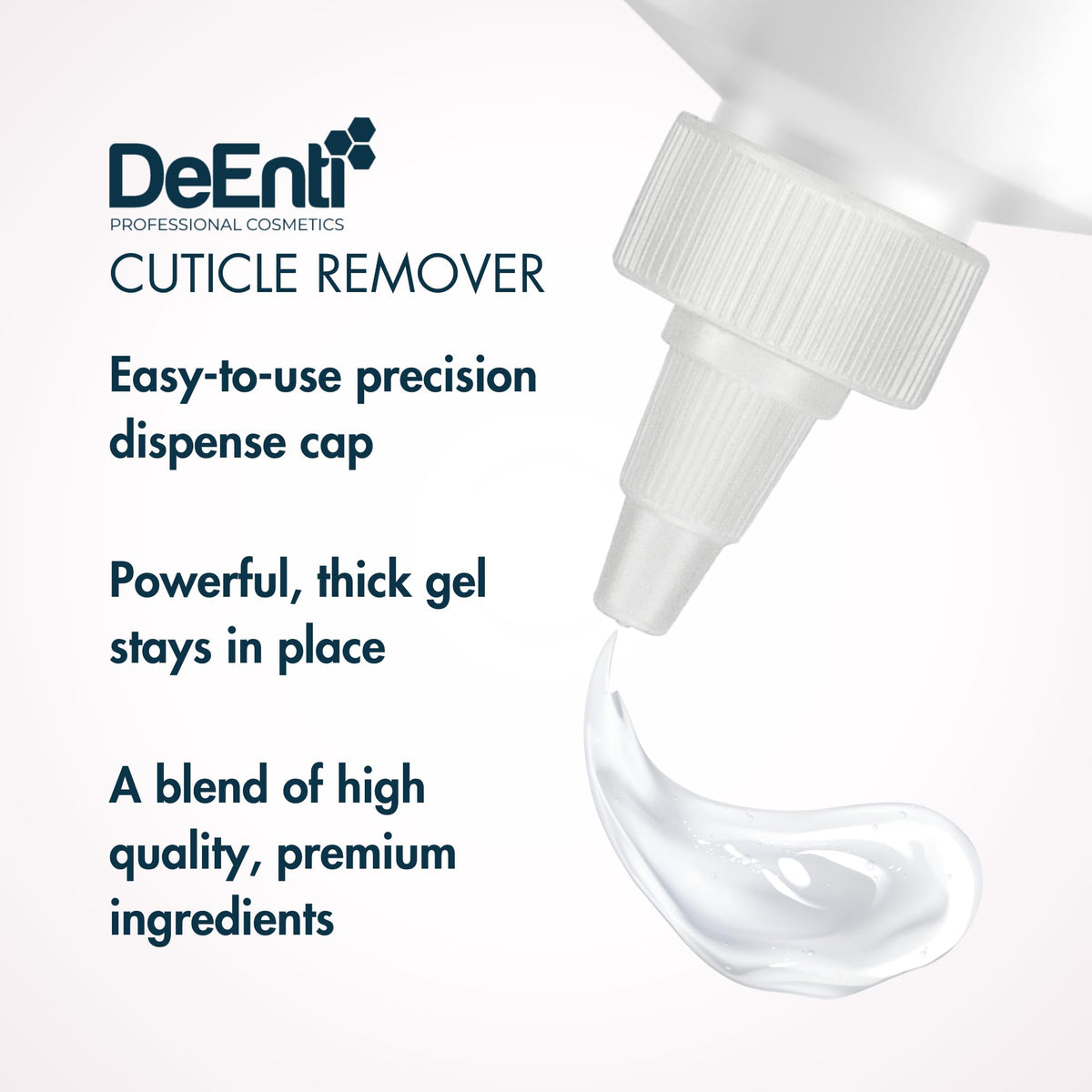 DeEnti before and after cuticles comparison illustrating cleaner nail edges benefit