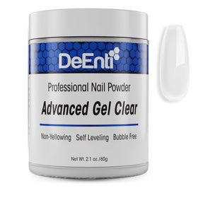 DeEnti clear acrylic front packaging showing professional 2oz jar benefit