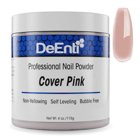 DeEnti jar front view showing cover pink powder and professional packaging benefits