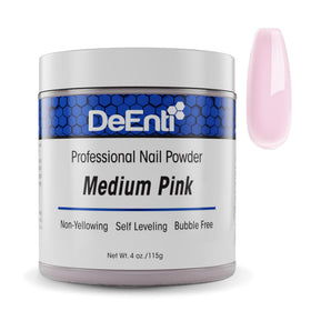 DeEnti front label showing medium pink 4oz jar and clear product benefit