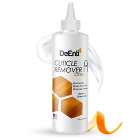 DeEnti front packaging showing 8oz bottle and professional branding benefit: clear identification